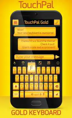 Play Emoji Gold Keyboard Theme