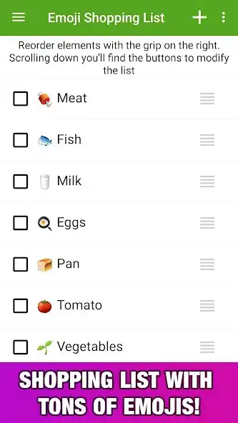 Play Emoji Grocery Shopping List  and enjoy Emoji Grocery Shopping List with UptoPlay