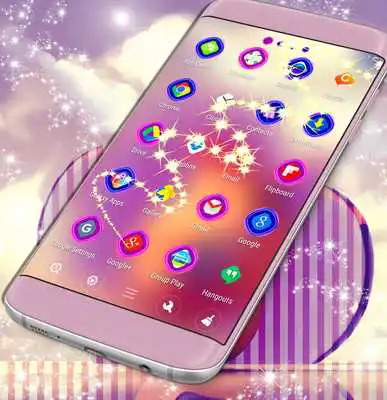 Play Emoji Hearts Launcher Theme
