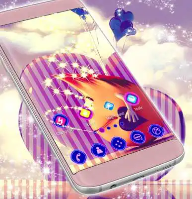 Play Emoji Hearts Launcher Theme