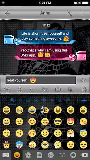 Play Emoji Keyboard - Auto Robot as an online game Emoji Keyboard - Auto Robot with UptoPlay