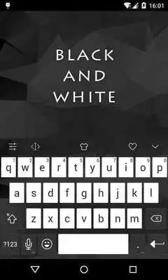 Play Emoji Keyboard-Black and White