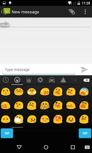 Play Emoji Keyboard - Black Round as an online game Emoji Keyboard - Black Round with UptoPlay
