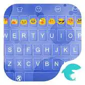 Free play online Emoji Keyboard-Blue Bubble APK