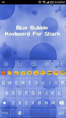 Play Emoji Keyboard-Blue Bubble