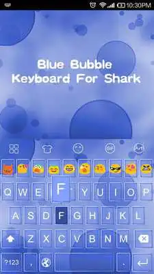 Play Emoji Keyboard-Blue Bubble