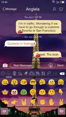 Play Emoji Keyboard - Eiffel Tower