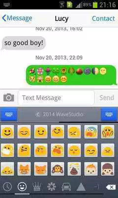 Play Emoji Keyboard+ Gray Theme