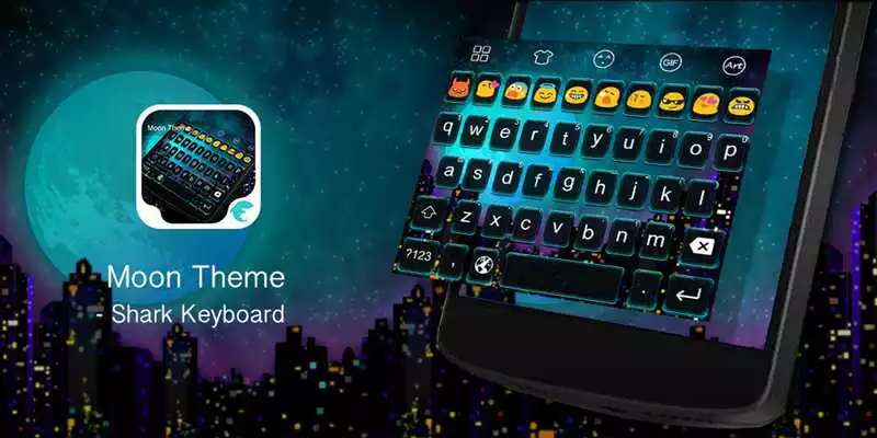 Play Emoji Keyboard-Moon Light
