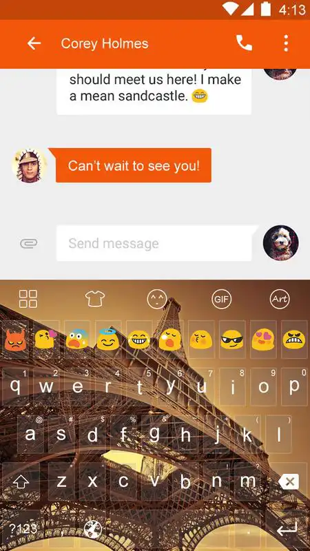 Play Emoji Keyboard-Paris Twilight