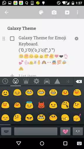 Play Emoji Keyboard Skin for Galaxy