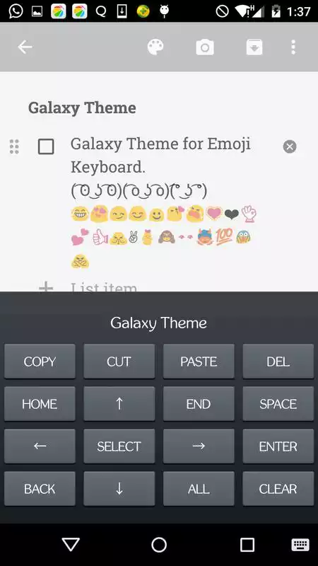 Play Emoji Keyboard Skin for Galaxy
