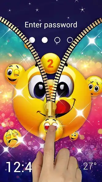Play Emoji Lock Screen Zipper  and enjoy Emoji Lock Screen Zipper with UptoPlay