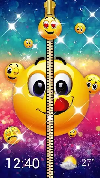 Play Emoji Lock Screen Zipper as an online game Emoji Lock Screen Zipper with UptoPlay