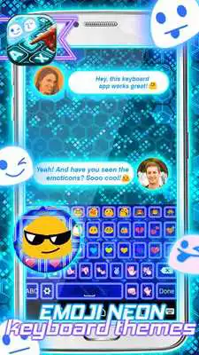 Play Emoji Neon Keyboard Themes