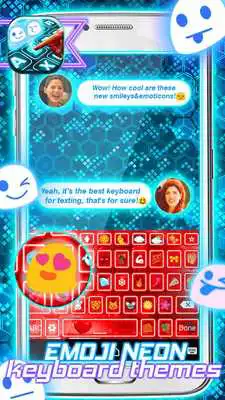 Play Emoji Neon Keyboard Themes