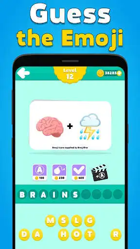 Play Emoji Quiz Game - Guess the Emojis: 2 Pics 1 Word  and enjoy Emoji Quiz Game - Guess the Emojis: 2 Pics 1 Word with UptoPlay