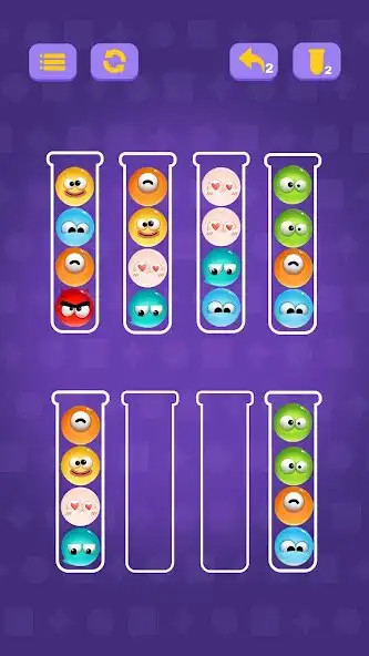 Play Emoji Sort Color as an online game Emoji Sort Color with UptoPlay
