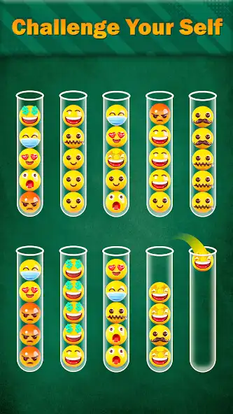 Play Emoji Sort: Emoji Match Puzzle as an online game Emoji Sort: Emoji Match Puzzle with UptoPlay