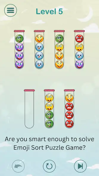 Play Emoji Sort Master Puzzle Games  and enjoy Emoji Sort Master Puzzle Games with UptoPlay