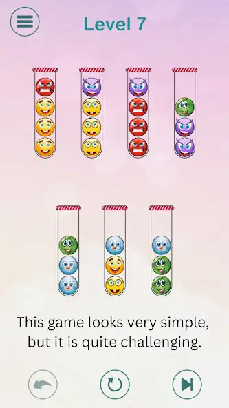 Play Emoji Sort Master Puzzle Games as an online game Emoji Sort Master Puzzle Games with UptoPlay
