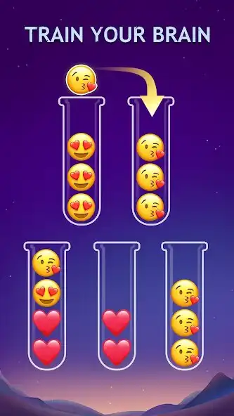 Play Emoji Sort - Puzzle Games  and enjoy Emoji Sort - Puzzle Games with UptoPlay