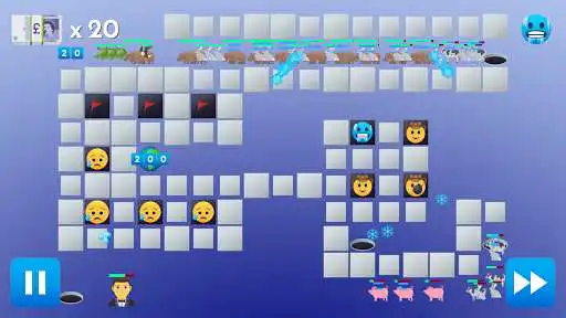 Play Emoji TD as an online game Emoji TD with UptoPlay