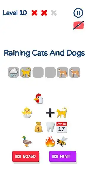 Play Emoji Word Puzzle: Emoji Game as an online game Emoji Word Puzzle: Emoji Game with UptoPlay