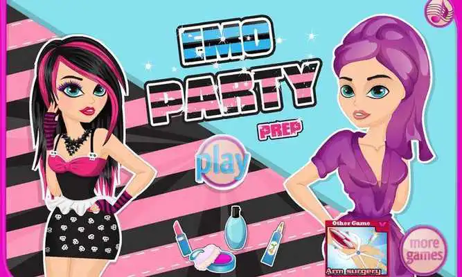 Play Emo Party Dress Up Game