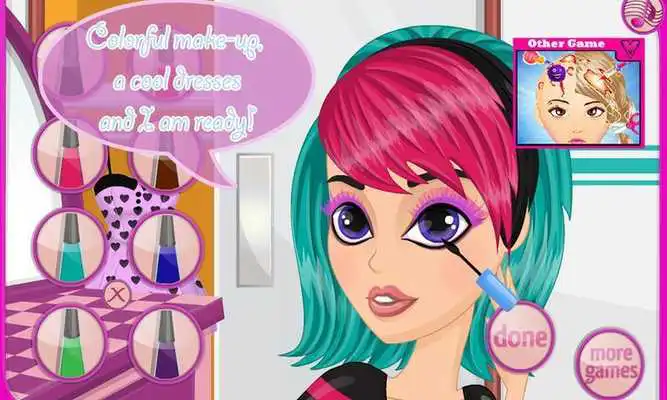 Play Emo Party Dress Up Game