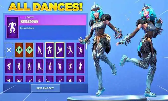 Play Emotes and dances Battle Royale