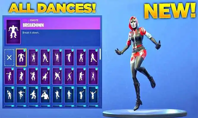 Play Emotes and dances Battle Royale