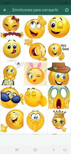 Play Emoticones Stickers Gratis  and enjoy Emoticones Stickers Gratis with UptoPlay