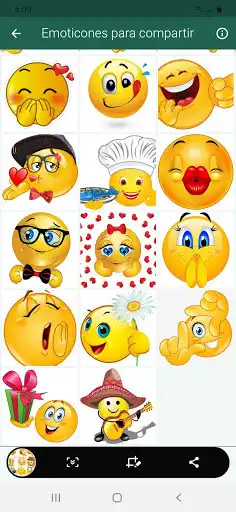 Play Emoticones Stickers Gratis as an online game Emoticones Stickers Gratis with UptoPlay