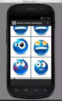 Play Emotion Sticker Messenger blue