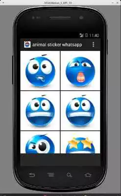 Play Emotion Sticker Messenger blue