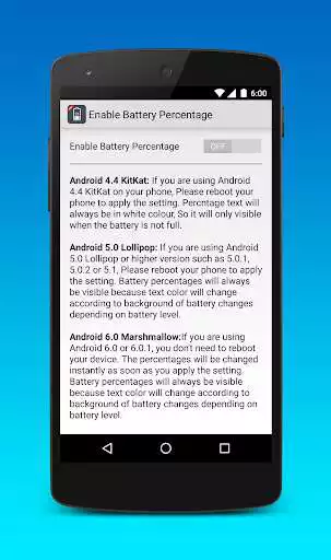 Play Enable Battery Percentage  and enjoy Enable Battery Percentage with UptoPlay