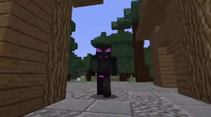 Play Enderman mod for Minecraft PE as an online game Enderman mod for Minecraft PE with UptoPlay
