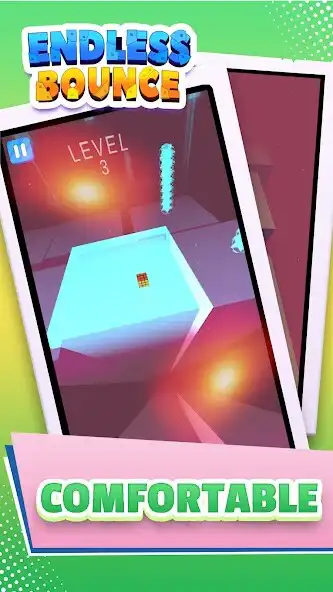 Play Endless Bounce - Never Fall as an online game Endless Bounce - Never Fall with UptoPlay