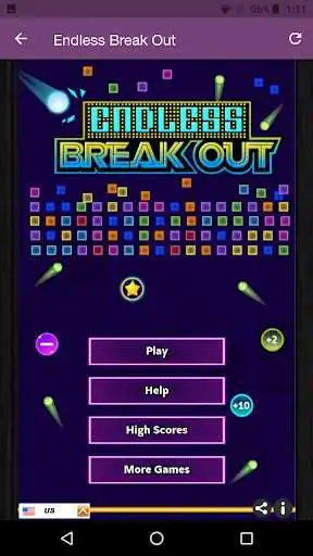 Play Endless breakout as an online game Endless breakout with UptoPlay