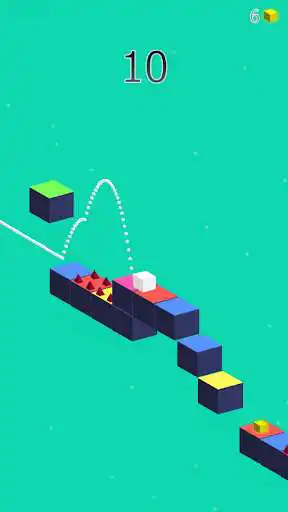 Play Endless Cube Jumper as an online game Endless Cube Jumper with UptoPlay
