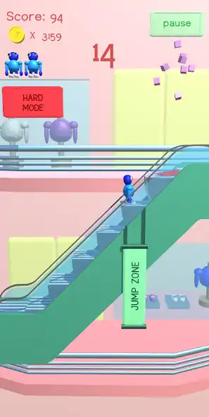 Play Endless Escalator 2 as an online game Endless Escalator 2 with UptoPlay