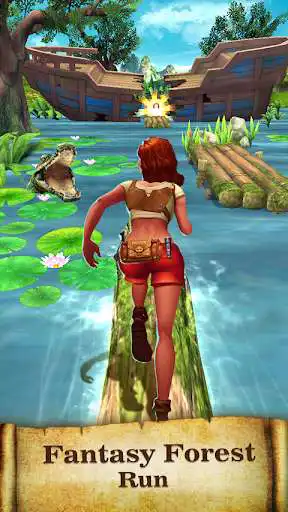 Play Endless Run: Jungle Escape as an online game Endless Run: Jungle Escape with UptoPlay