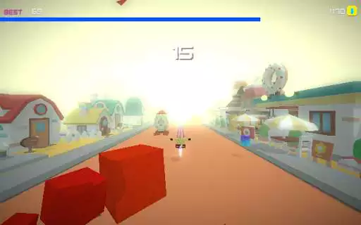 Play Endless Running Man on Blocky Road Pixel City as an online game Endless Running Man on Blocky Road Pixel City with UptoPlay