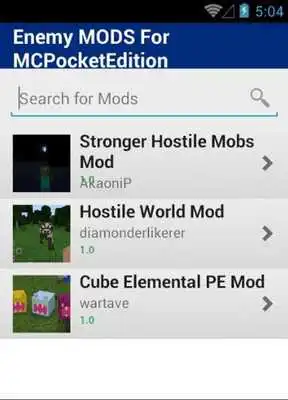 Play Enemy MODS For MCPocketEdition