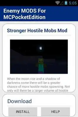 Play Enemy MODS For MCPocketEdition