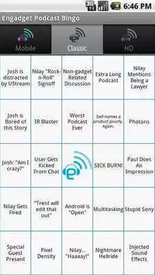 Play Engadget Podcast Bingo!