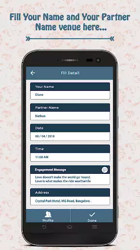 Play Engagement Invitation Card Maker