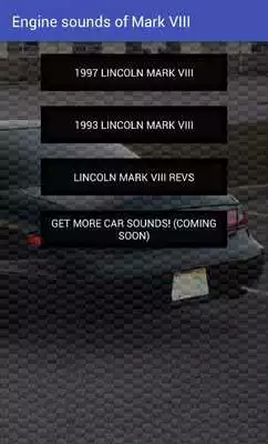 Play Engine sound Mark Viii