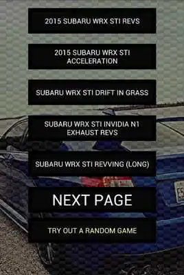 Play Engine sounds of 2015+ WRX STi